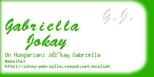 gabriella jokay business card